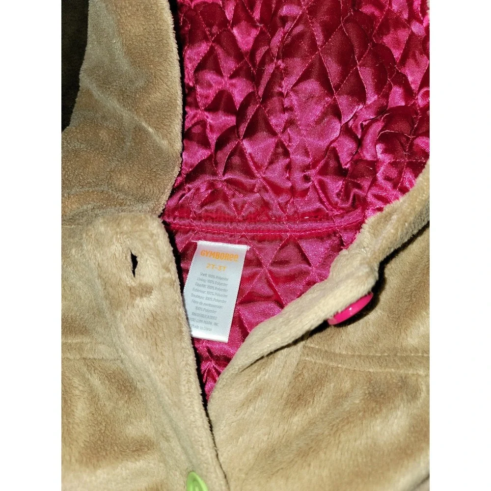 Gymboree pups and kisses‎ fuzzy vest with ears size 2t 3t